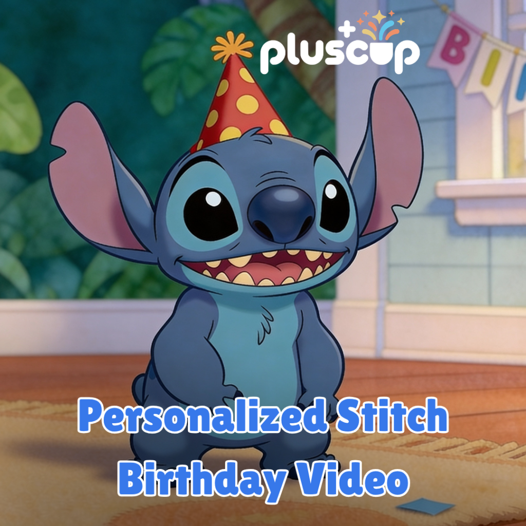 Personalized Stitch Birthday Video personalized video