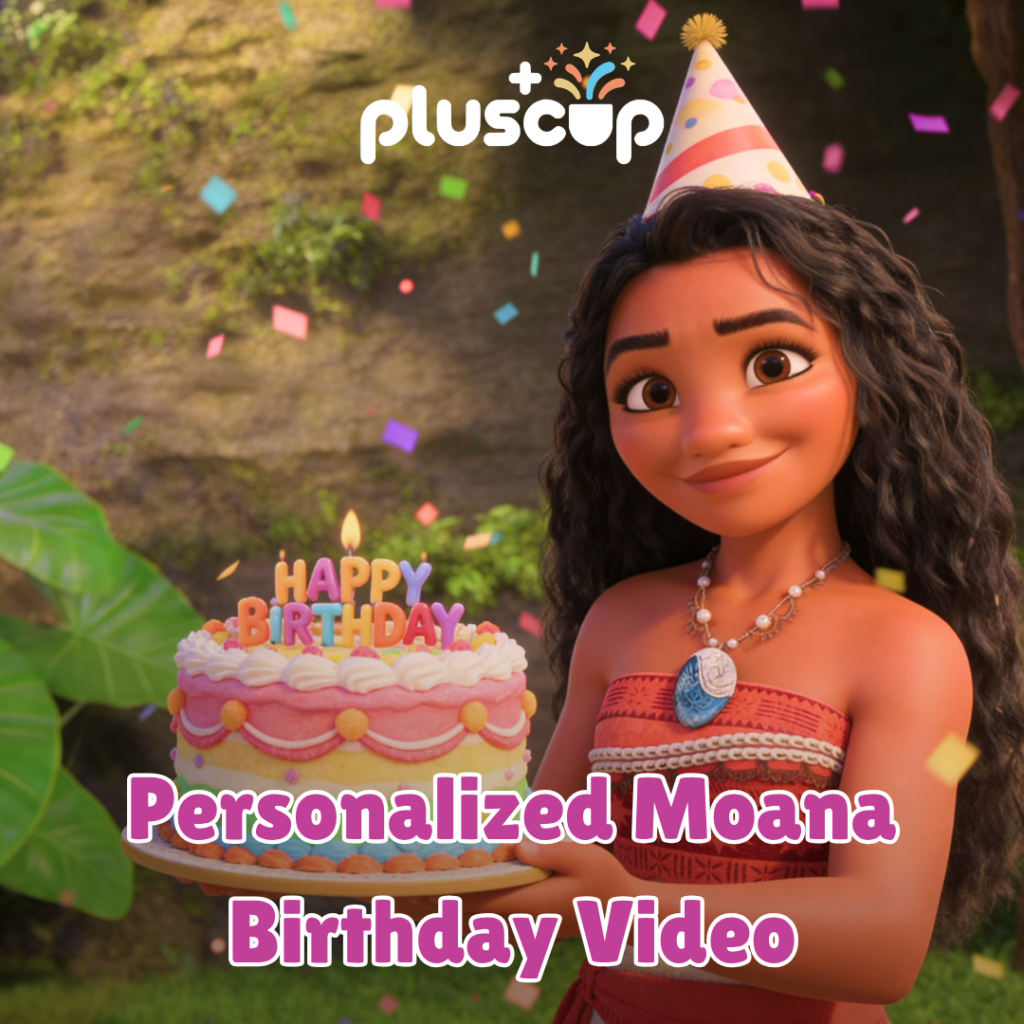 Personalized Moana Birthday Video personalized video