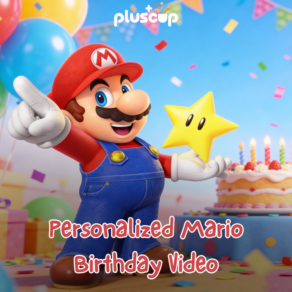 Personalized Super Mario Birthday Video personalized video
