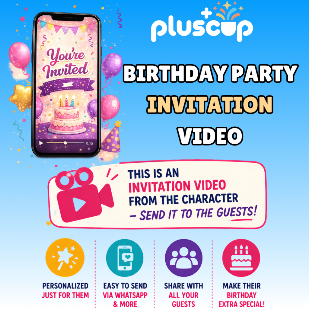 Party Video Invitation personalized video